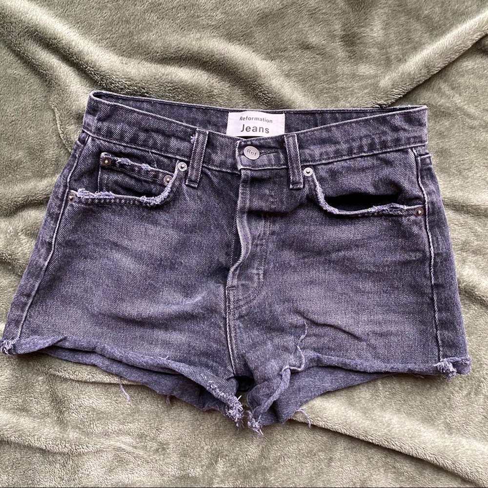 Dixie High Rise Jean Shorts - Picture 3 of 5